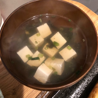豆腐と海苔のおすまし
